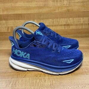 Hoka Clifton 9 Womens Running Shoes Blue size 5.5B 1127896 BBES Sneakers